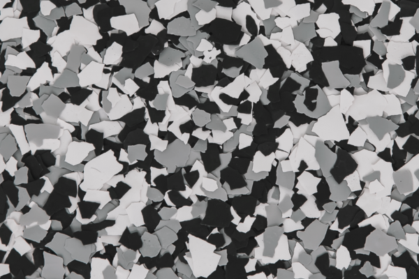 Up close flake color: Domino